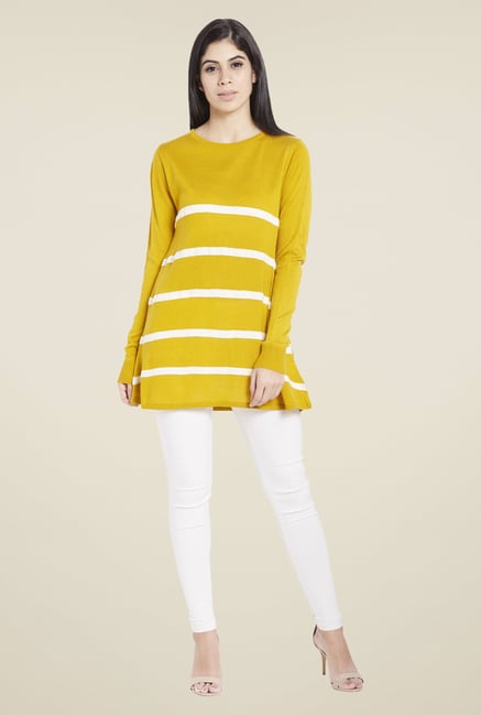 Globus Mustard Striped Sweatshirt Globus Mustard Striped Sweatshirt