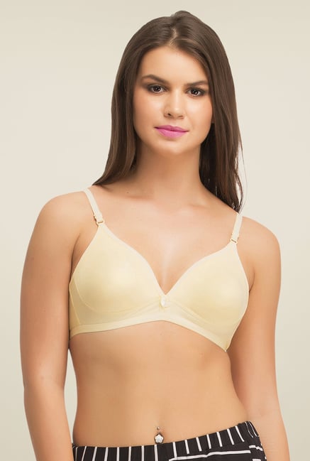 Clovia Beige Non Padded Demi Cup Bra Clovia Beige Non Padded Demi Cup Bra