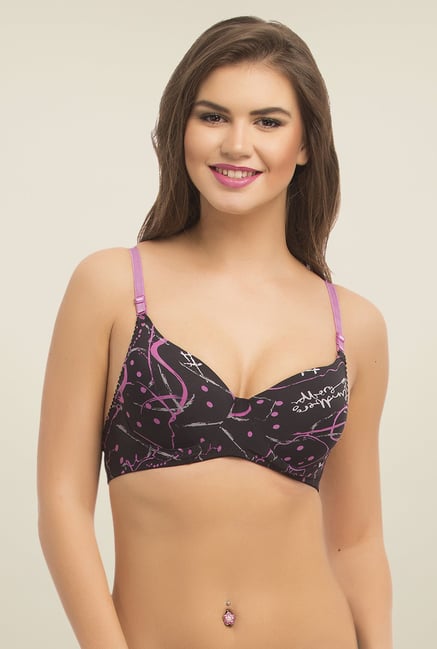 Clovia Black Padded T Shirt Bra Clovia Black Padded T Shirt Bra