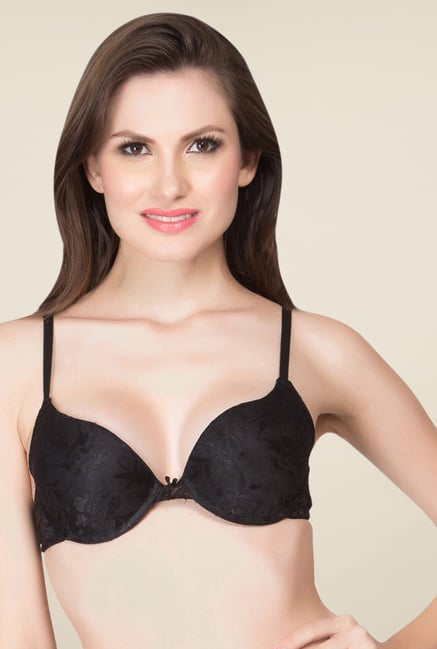 Clovia Black Padded T Shirt Bra Clovia Black Padded T Shirt Bra