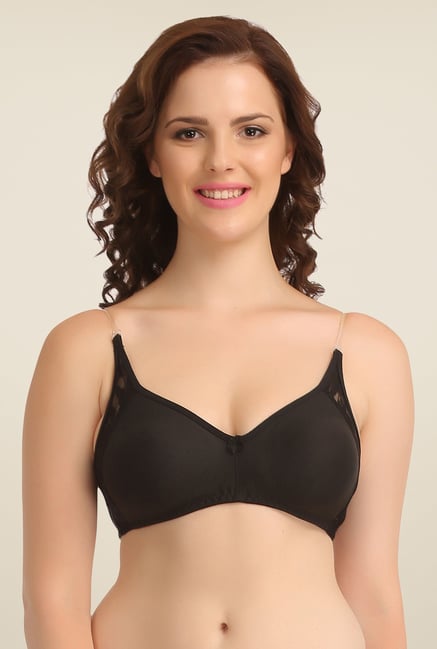 Clovia Black Wirefree T Shirt Bra Clovia Black Wirefree T Shirt Bra