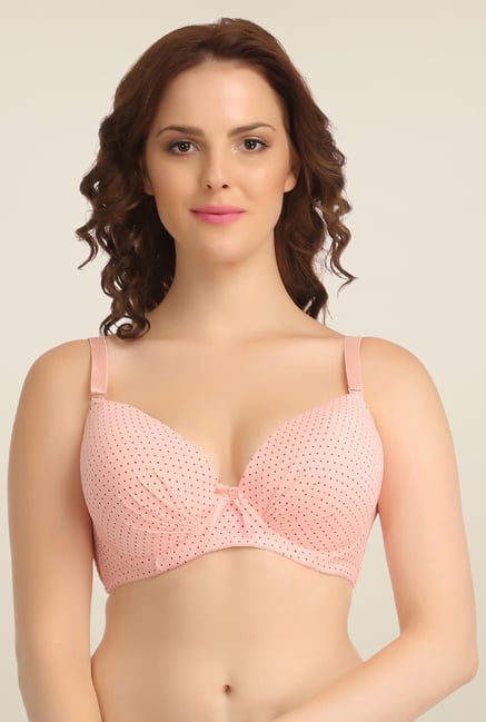 Clovia Peach Lightly Padded Bra Clovia Peach Lightly Padded Bra