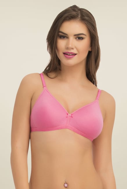 Clovia Pink Wirefree Padded Bra Clovia Pink Wirefree Padded Bra