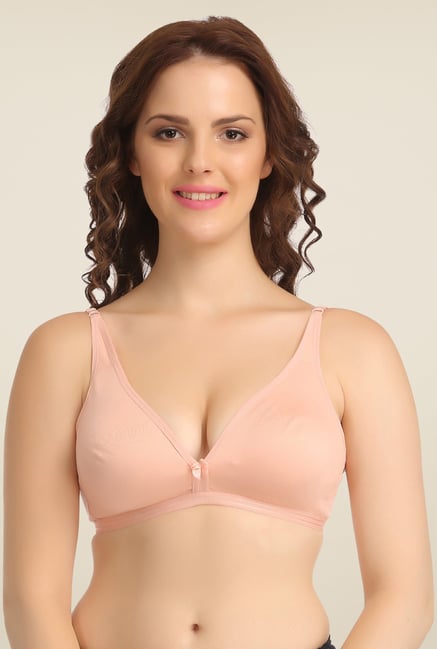 Clovia Peach Non Padded Bra Clovia Peach Non Padded Bra