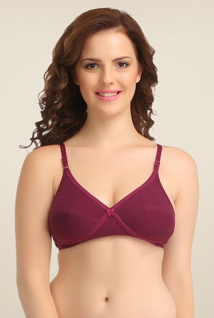 Clovia Magenta Wirefree Bra Clovia Magenta Wirefree Bra
