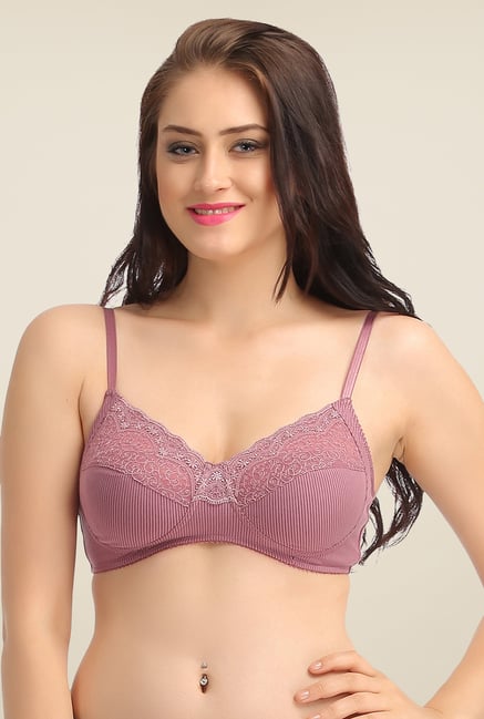 Clovia Pink Wirefree Full Cup Bra Clovia Pink Wirefree Full Cup Bra