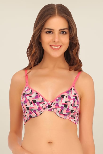 Clovia Multicolor Padded T Shirt Bra Clovia Multicolor Padded T Shirt Bra