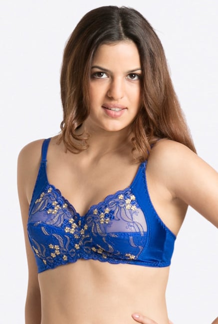 PrettySecrets Blue Floral Envy Bra PrettySecrets Blue Floral Envy Bra