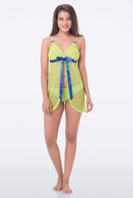 PrettySecrets Lime Lace Babydoll PrettySecrets Lime Lace Babydoll