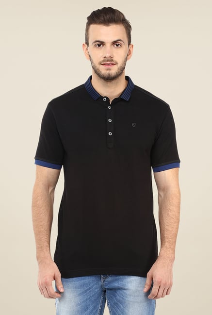 Spykar Black Solid T-shirt Spykar Black Solid T-shirt