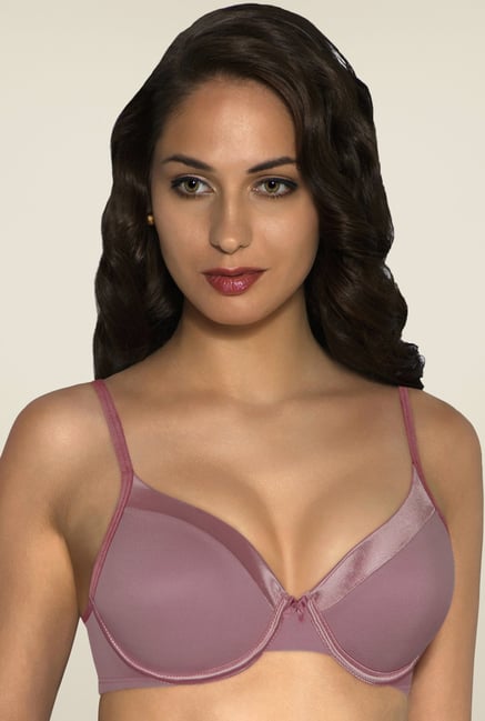 Amante Pink Satin Edge Padded Bra Amante Pink Satin Edge Padded Bra
