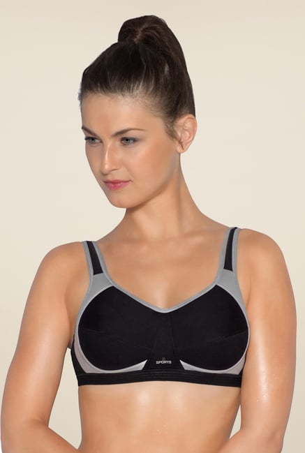 Amante Black Non Padded Sports Bra Amante Black Non Padded Sports Bra