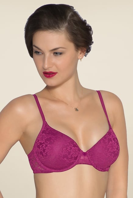 Amante Purple Lace Padded Underwired Bra Amante Purple Lace Padded Underwired Bra