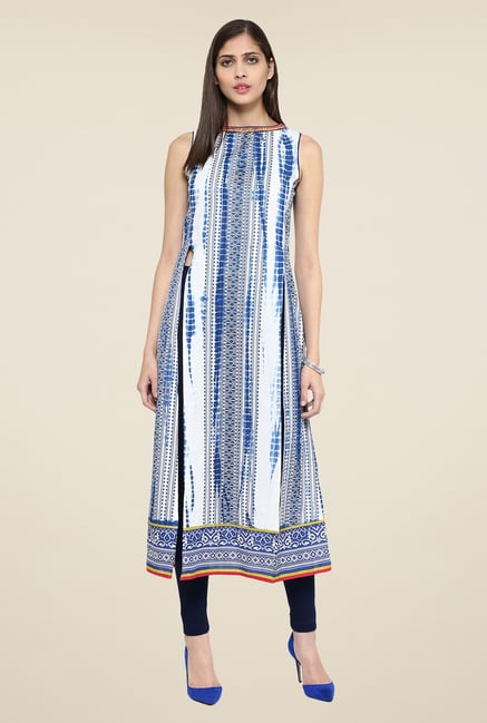 Fusion Beats Indigo Printed Kurta Fusion Beats Indigo Printed Kurta