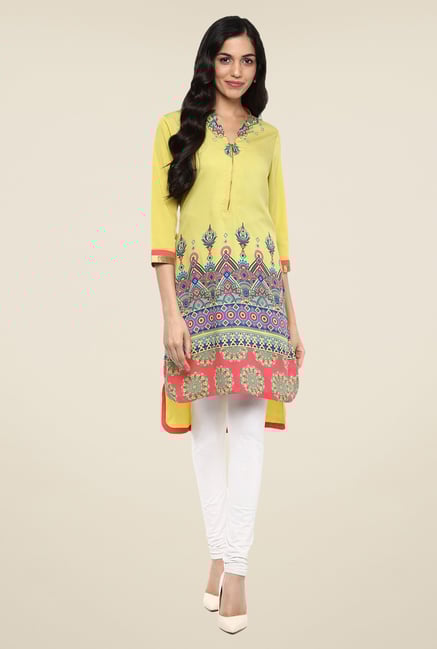 Fusion Beats Lime Printed Tunic Fusion Beats Lime Printed Tunic