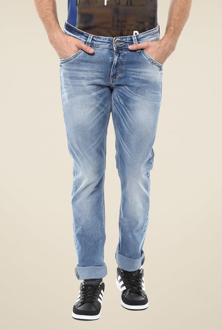 Spykar Light Blue Skinny-fit Jeans Spykar Light Blue Skinny-fit Jeans