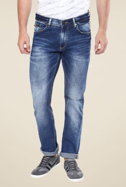 Spykar Blue Acid Wash Jeans Spykar Blue Acid Wash Jeans