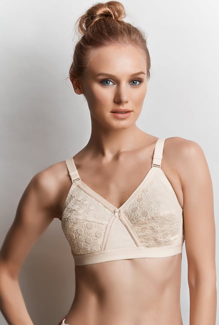 Libertina Beige Anika Embroidered Bra Libertina Beige Anika Embroidered Bra