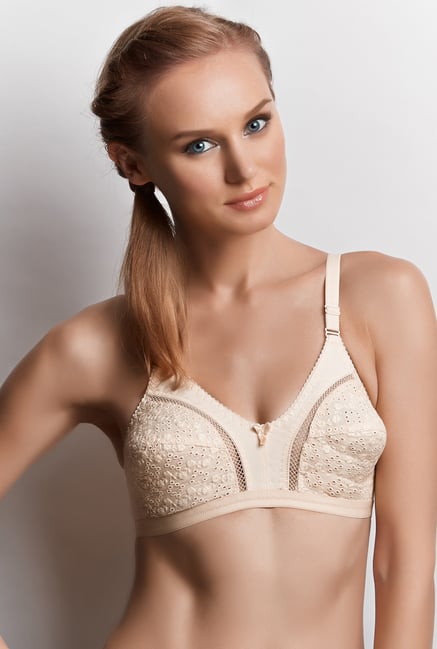 Libertina Beige Enchante Embroidered Bra Libertina Beige Enchante Embroidered Bra