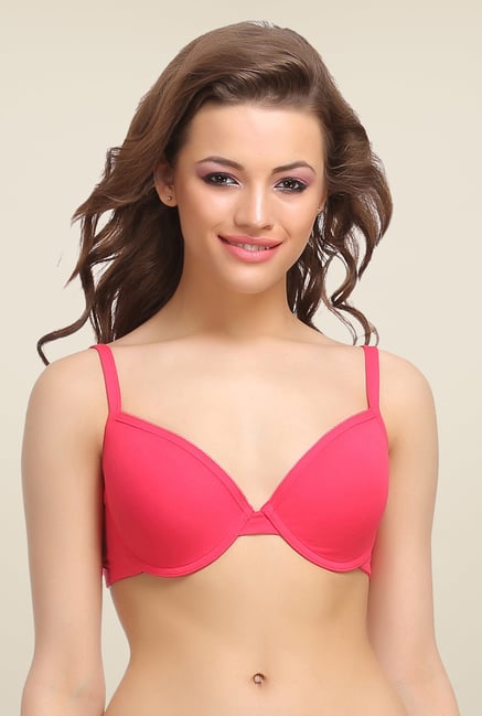 Clovia Coral Solid T-shirt Bra Clovia Coral Solid T-shirt Bra