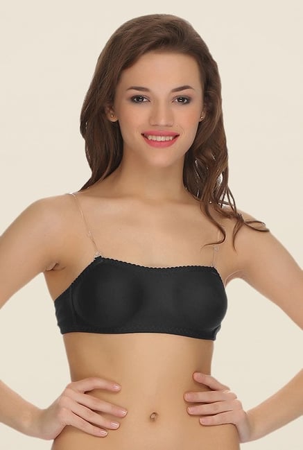 Clovia Black Solid Bandeau Bra Clovia Black Solid Bandeau Bra