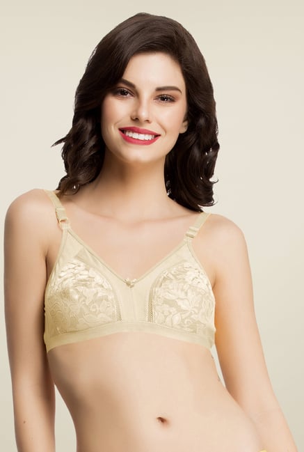 Clovia Beige Lace Plunge bra Clovia Beige Lace Plunge bra