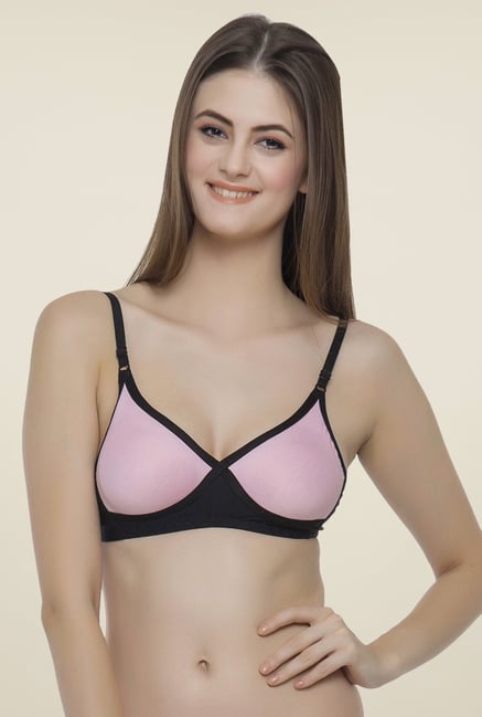Clovia Light Pink Solid Seamless Bra Clovia Light Pink Solid Seamless Bra