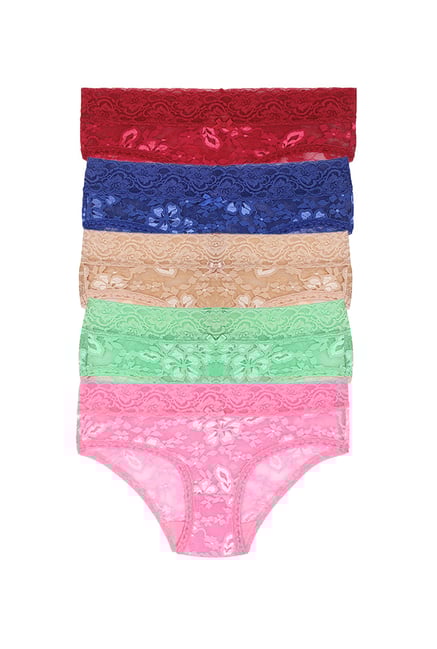 PrettySecrets Multicolor Bikini Panties (Pack of 5) PrettySecrets Multicolor Bikini Panties (Pack of 5)