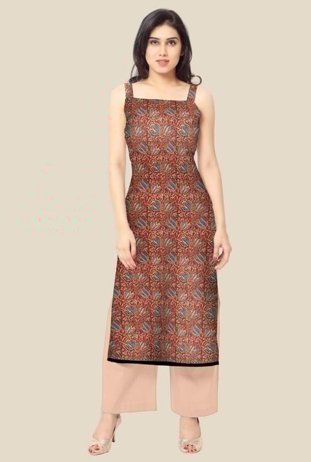 Ahalyaa Red Printed Kurta Ahalyaa Red Printed Kurta