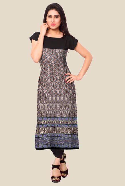 Ahalyaa Multicolor Printed Kurta Ahalyaa Multicolor Printed Kurta