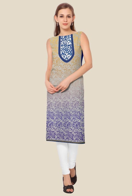 Ahalyaa Multicolor Printed Kurta Ahalyaa Multicolor Printed Kurta