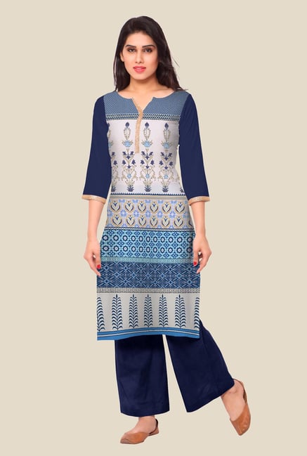Ahalyaa Multicolor Printed Kurta Ahalyaa Multicolor Printed Kurta