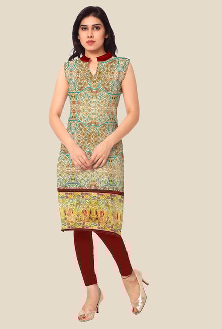 Ahalyaa Multicolor Printed Kurta Ahalyaa Multicolor Printed Kurta