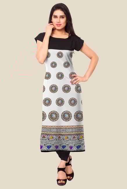 Ahalyaa White Printed Kurta Ahalyaa White Printed Kurta