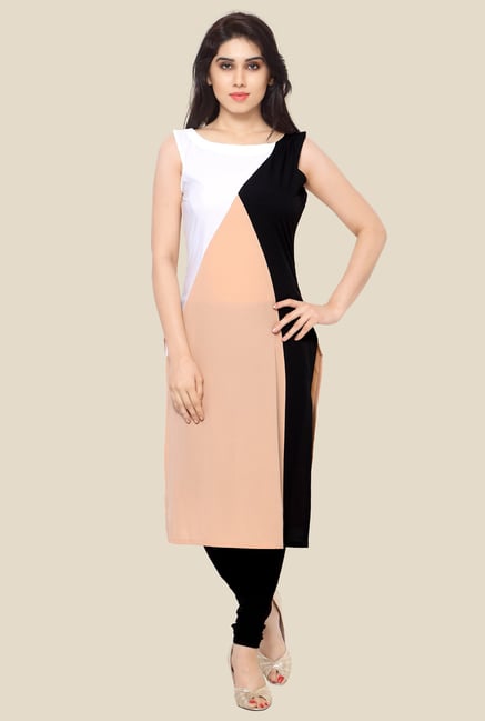 Ahalyaa Multicolor Solid Kurta Ahalyaa Multicolor Solid Kurta