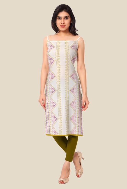 Ahalyaa White Printed Kurta Ahalyaa White Printed Kurta