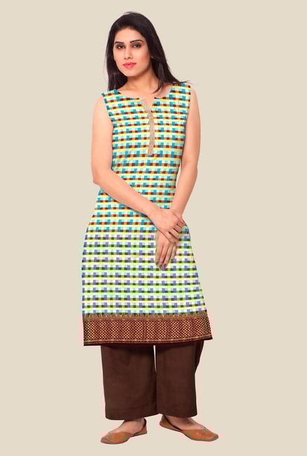 Ahalyaa Multicolor Printed Kurta Ahalyaa Multicolor Printed Kurta