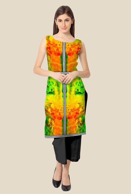 Ahalyaa Multicolor Printed Kurta Ahalyaa Multicolor Printed Kurta
