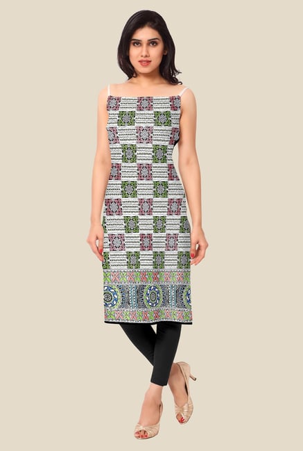 Ahalyaa Multicolor Printed Kurta Ahalyaa Multicolor Printed Kurta