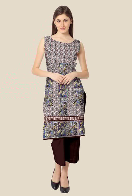 Ahalyaa Multicolor Printed Kurta Ahalyaa Multicolor Printed Kurta