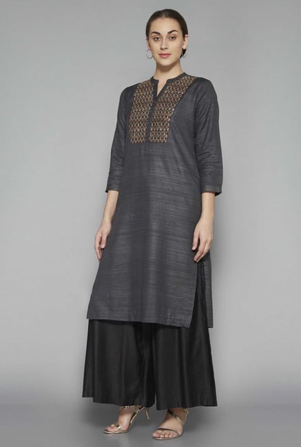 Zuba by Westside Black Solid Palazzo Zuba by Westside Black Solid Palazzo