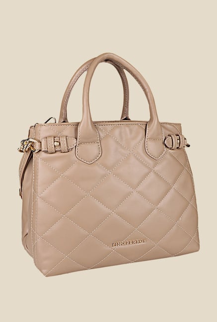 Lino Perros Beige Leather Handbag Lino Perros Beige Leather Handbag