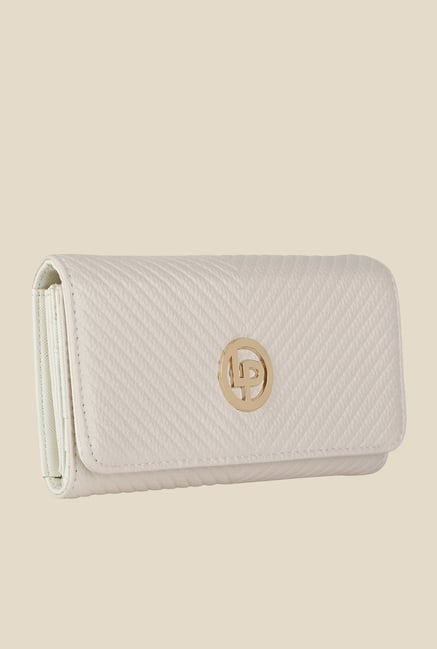 Lino Perros White Solid Wallet Lino Perros White Solid Wallet