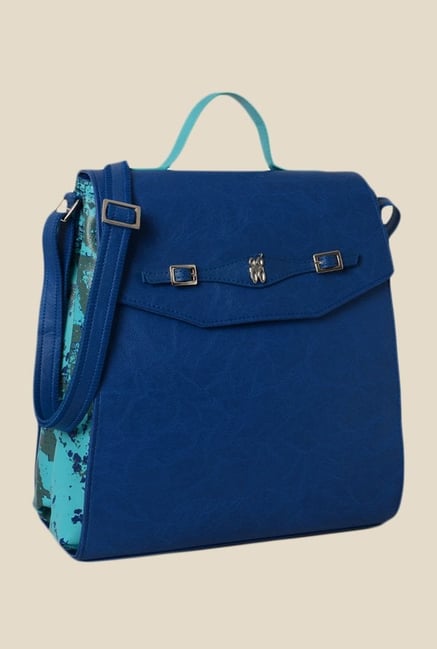 Baggit Swing Bindas Blue Synthetic Sling Bag Baggit Swing Bindas Blue Synthetic Sling Bag