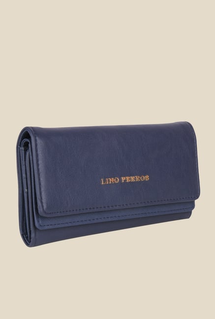 Lino Perros Blue Solid Wallet Lino Perros Blue Solid Wallet