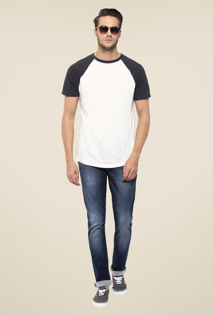 Mufti Navy Straight Fit Jeans Mufti Navy Straight Fit Jeans