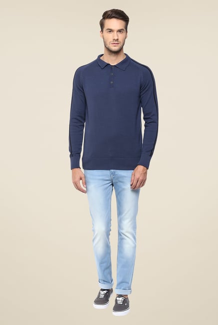 Mufti Light Blue Straight Fit Jeans Mufti Light Blue Straight Fit Jeans