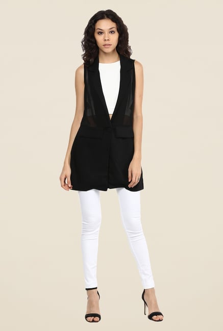 109 F Black Solid Cardigan 109 F Black Solid Cardigan
