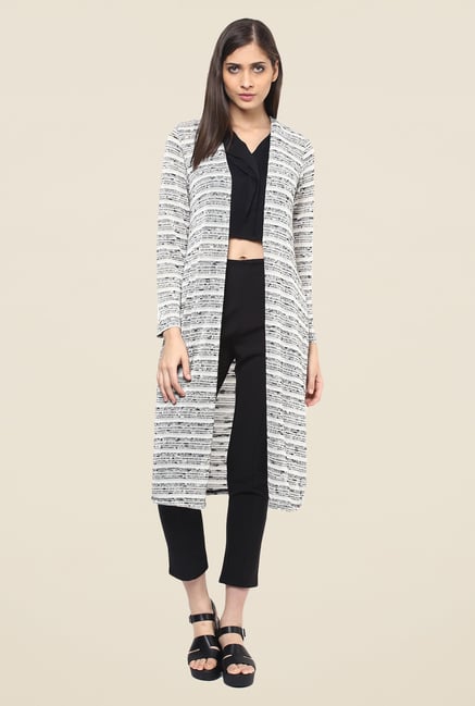 109 F Grey Striped Cardigan 109 F Grey Striped Cardigan