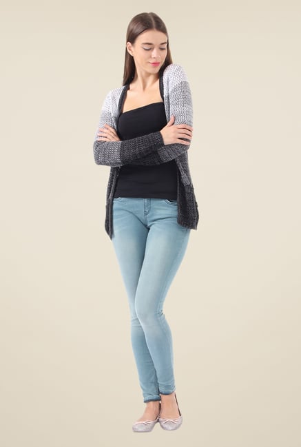 Monte Carlo Grey Crochet Cardigan Monte Carlo Grey Crochet Cardigan